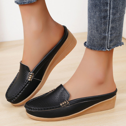 🔥Last Day 50% OFF - Women's New Stylish Genuine Leather Wedge Loafers