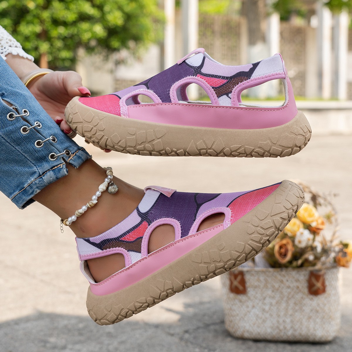 🔥Last Day Promotion 50% OFF - Women's Printed Soft-Soled Slip-On Shoes
