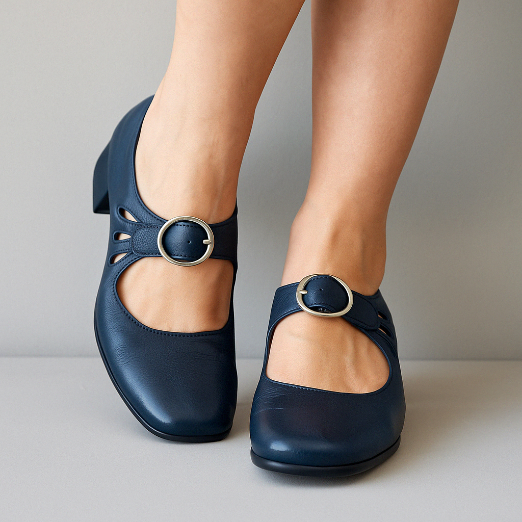 🔥Last Day Promotion 50% OFF - Women’s Comfortable Chunky-Heeled Leather Casual Shoes