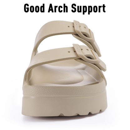 🔥Last Day Promotion 50% OFF -  Women's Comfortable Arch Support Walking Platform Sandals with Adjustable Buckle