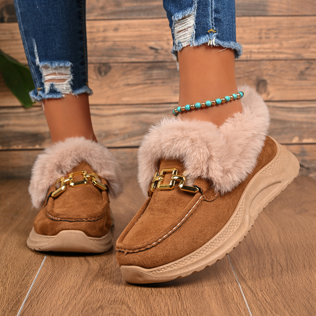 🔥Last Day Promotion 50% OFF - Women's Snow-Ready Thermal-Lined Chunky-Sole Casual Boots