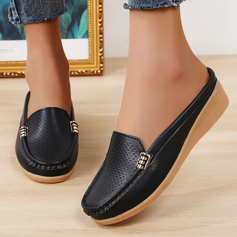 🔥Last Day 50% OFF - Women's New Stylish Genuine Leather Wedge Loafers