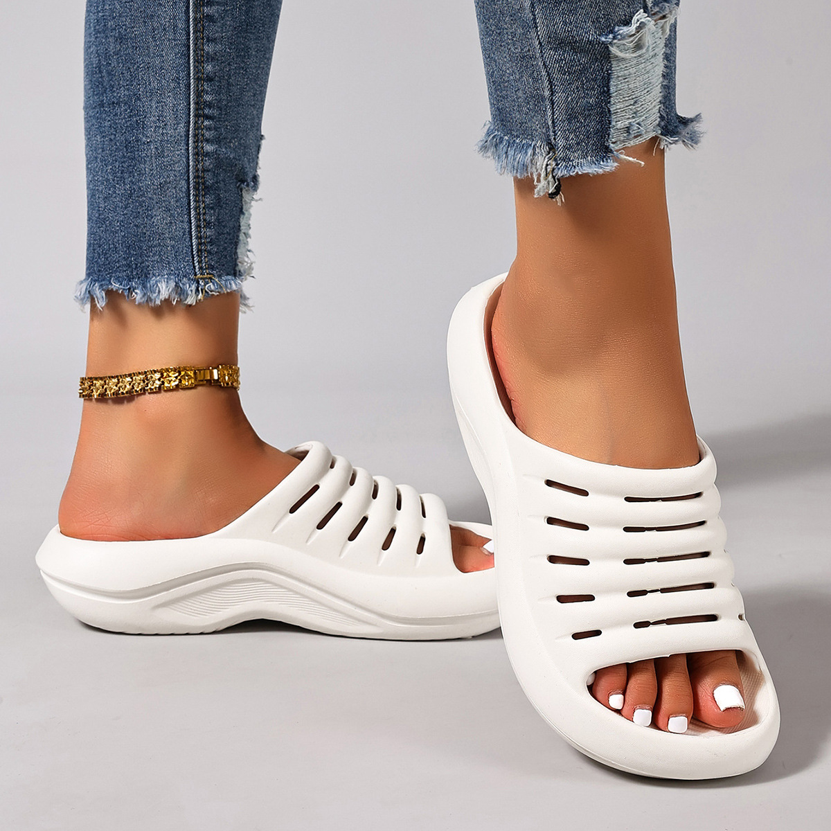 🔥Last Day Promotion 50% OFF - Women's Comfort Thick-Soled Cushioned Orthopaedic Sandals