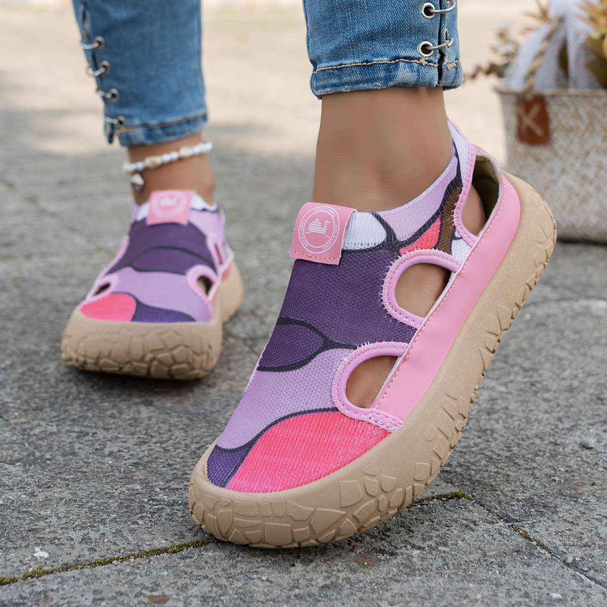 🔥Last Day Promotion 50% OFF - Women's Printed Soft-Soled Slip-On Shoes