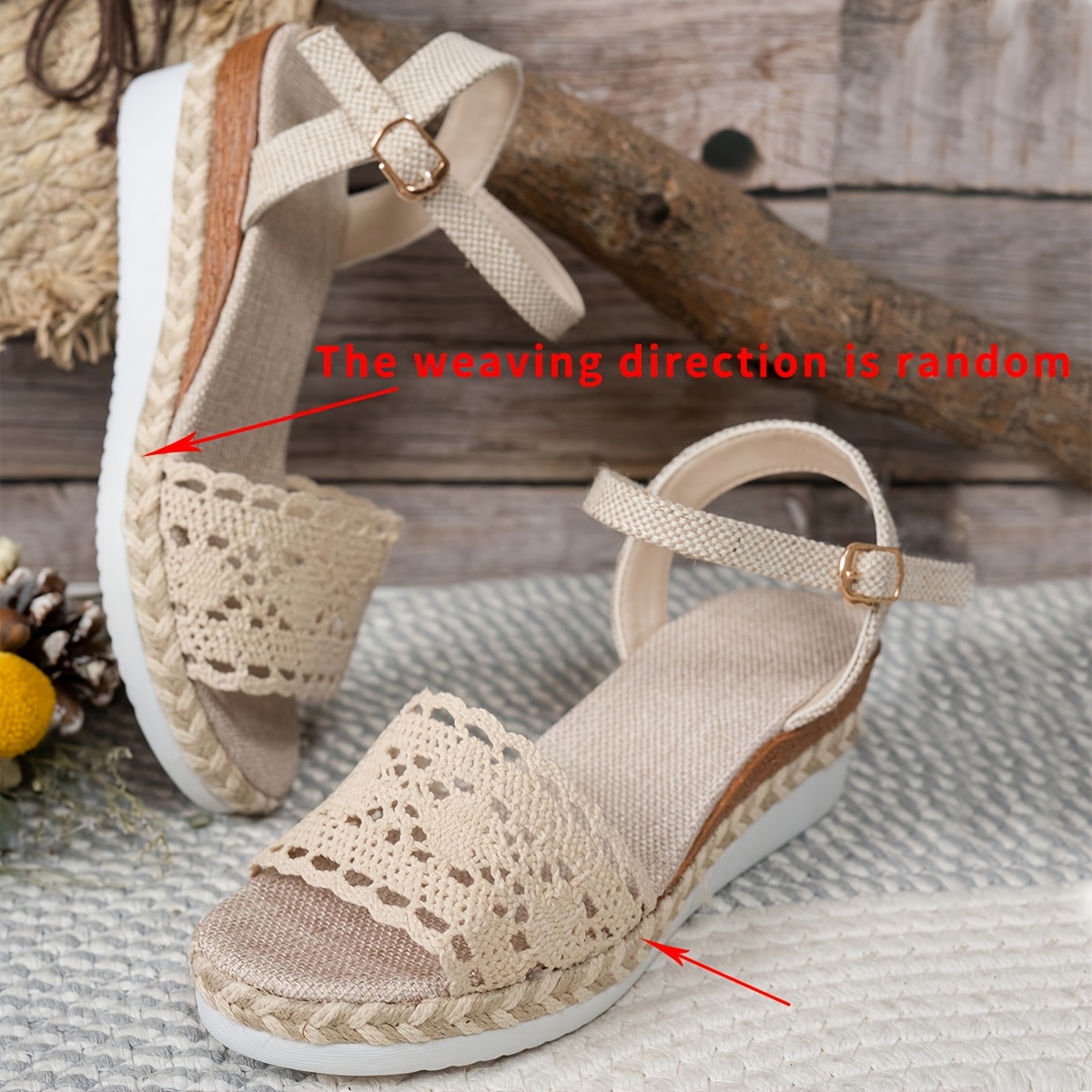 🔥Last Day Promotion 50% OFF - Women’s Lightweight Adjustable Ankle Strap Wedge Sandals