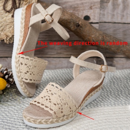 🔥Last Day Promotion 50% OFF - Women’s Lightweight Adjustable Ankle Strap Wedge Sandals