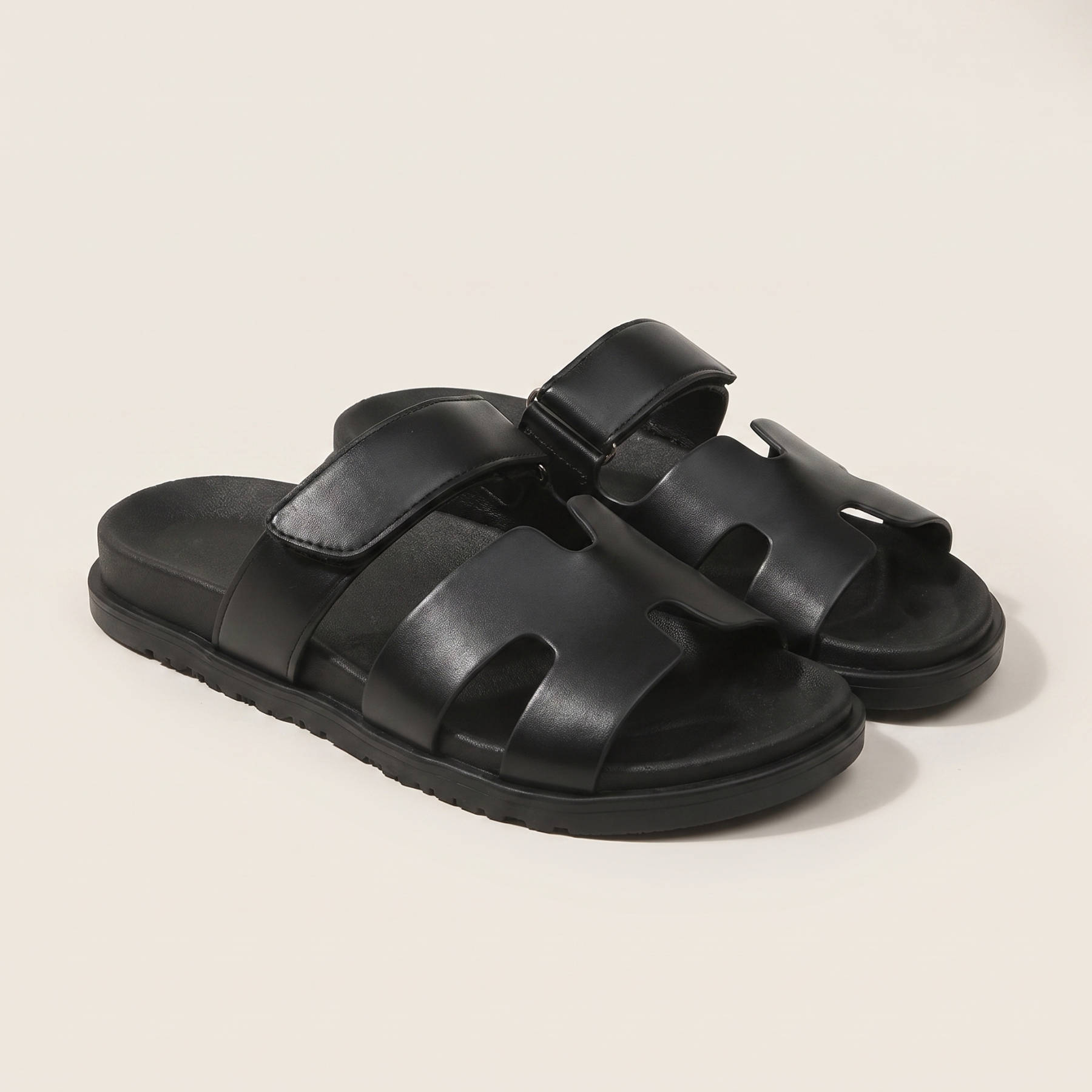 🔥Last Day Promotion 50% OFF - Women's H-Cut Leather Platform Sandals