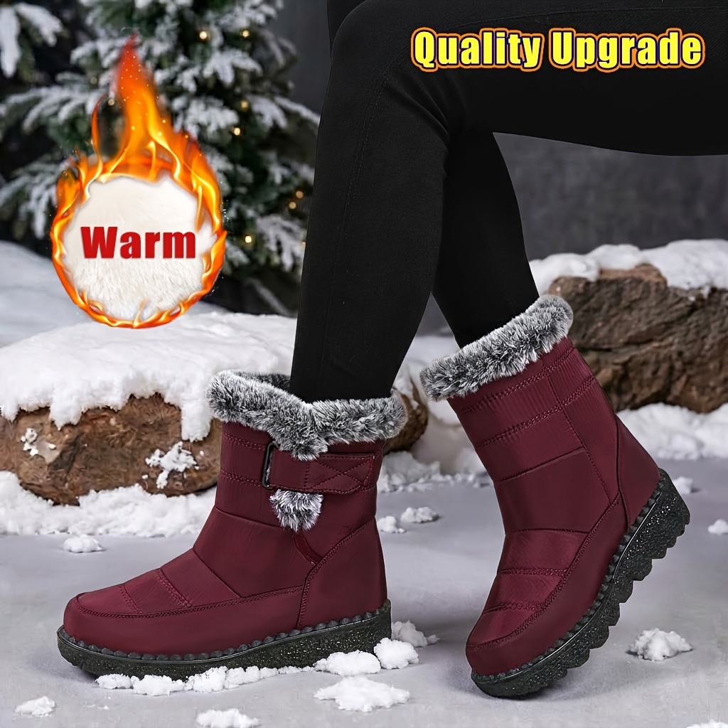🔥Last Day 50% OFF - Women's Comfortable Warm Non-slip Snow Boots - Wide Fit, Cushioned Sole Pain Relief