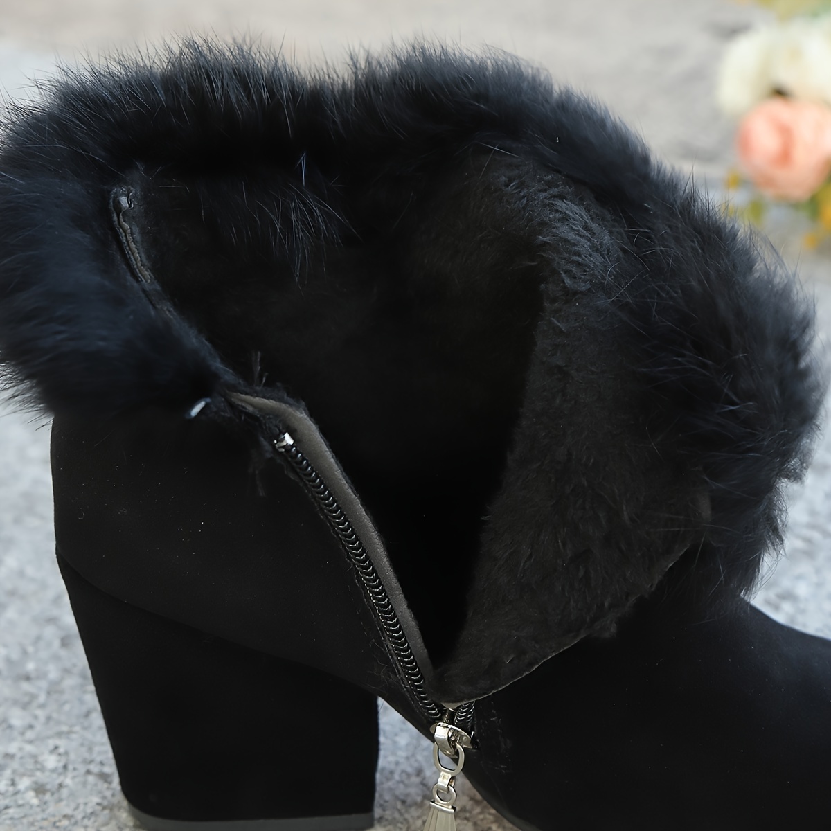 🔥Last Day Promotion 50% OFF - Women's Fashionable Warm Heeled Ankle Boots