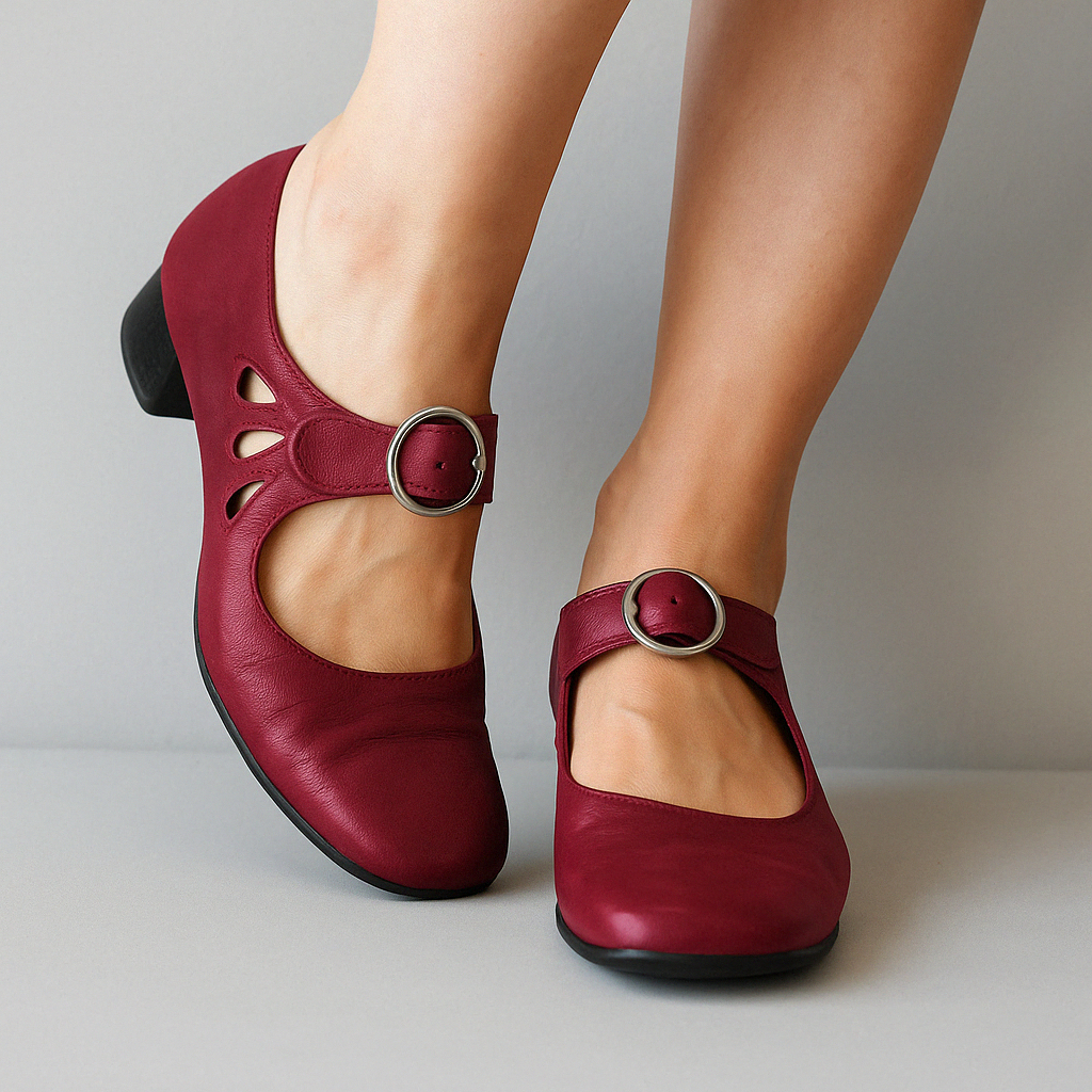 🔥Last Day Promotion 50% OFF - Women’s Comfortable Chunky-Heeled Leather Casual Shoes