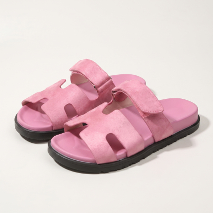 🔥Last Day Promotion 50% OFF - Women's H-Cut Leather Platform Sandals
