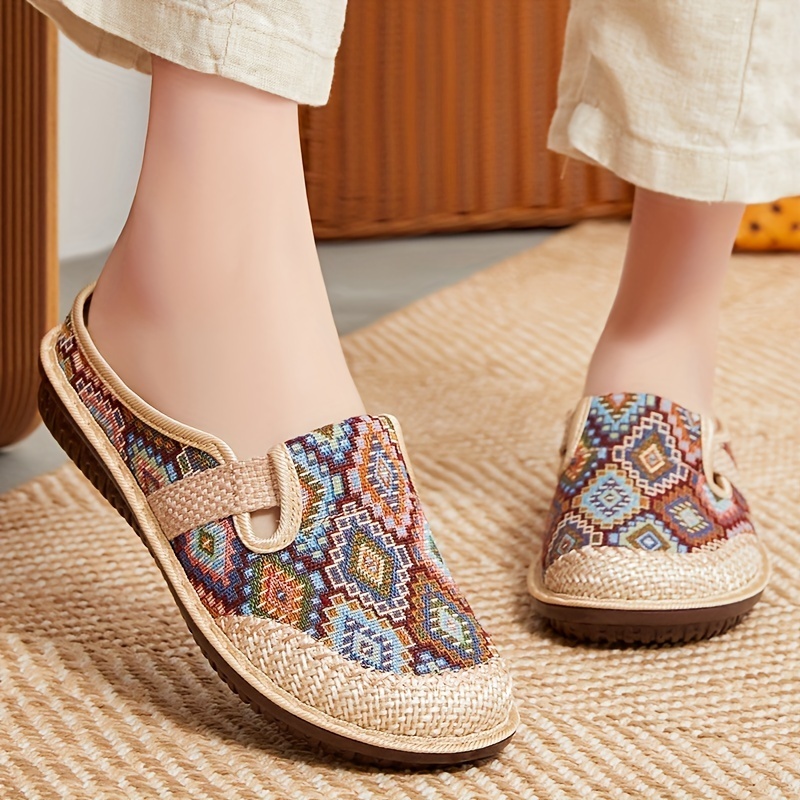🔥Last Day Promotion 50% OFF - Women's Comfortable Linen Slip-on Soft-soled Shoes
