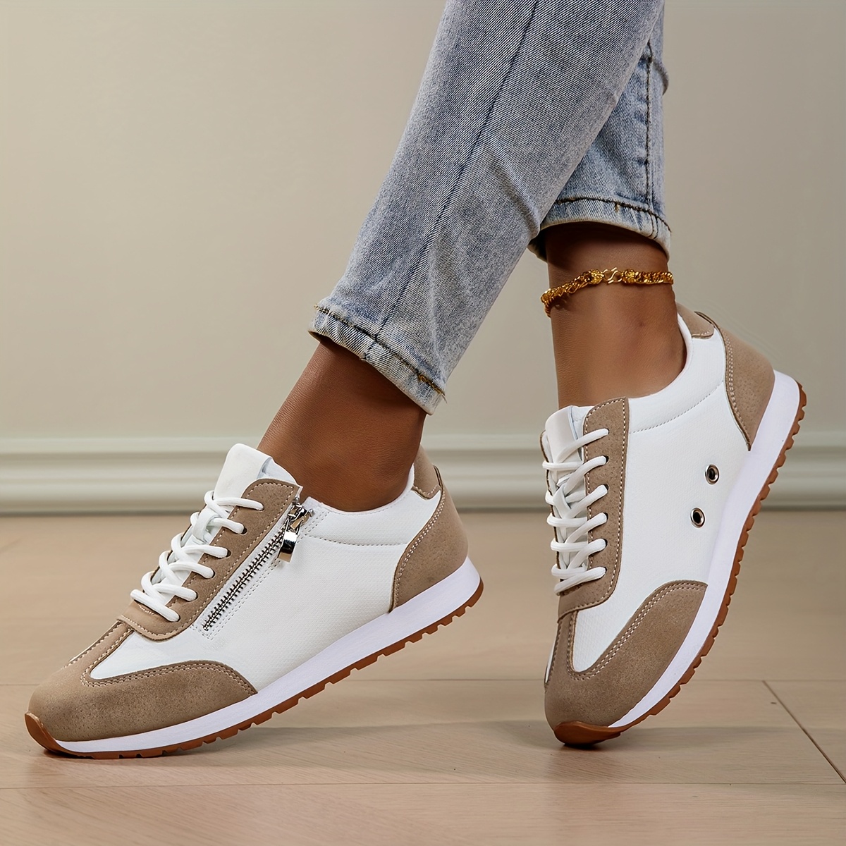 🔥Last Day 50% OFF - Women's Orthopaedic Trainers with Side Zip | Arch Support Cushioning for Instant Pain Relief