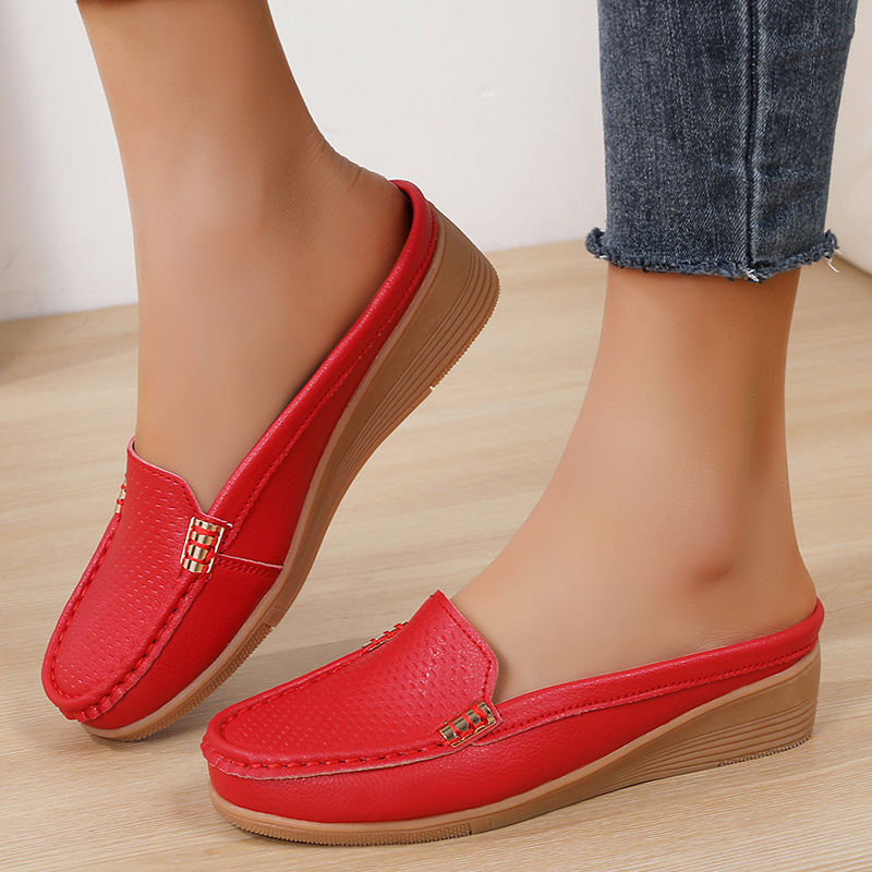 🔥Last Day 50% OFF - Women's New Stylish Genuine Leather Wedge Loafers