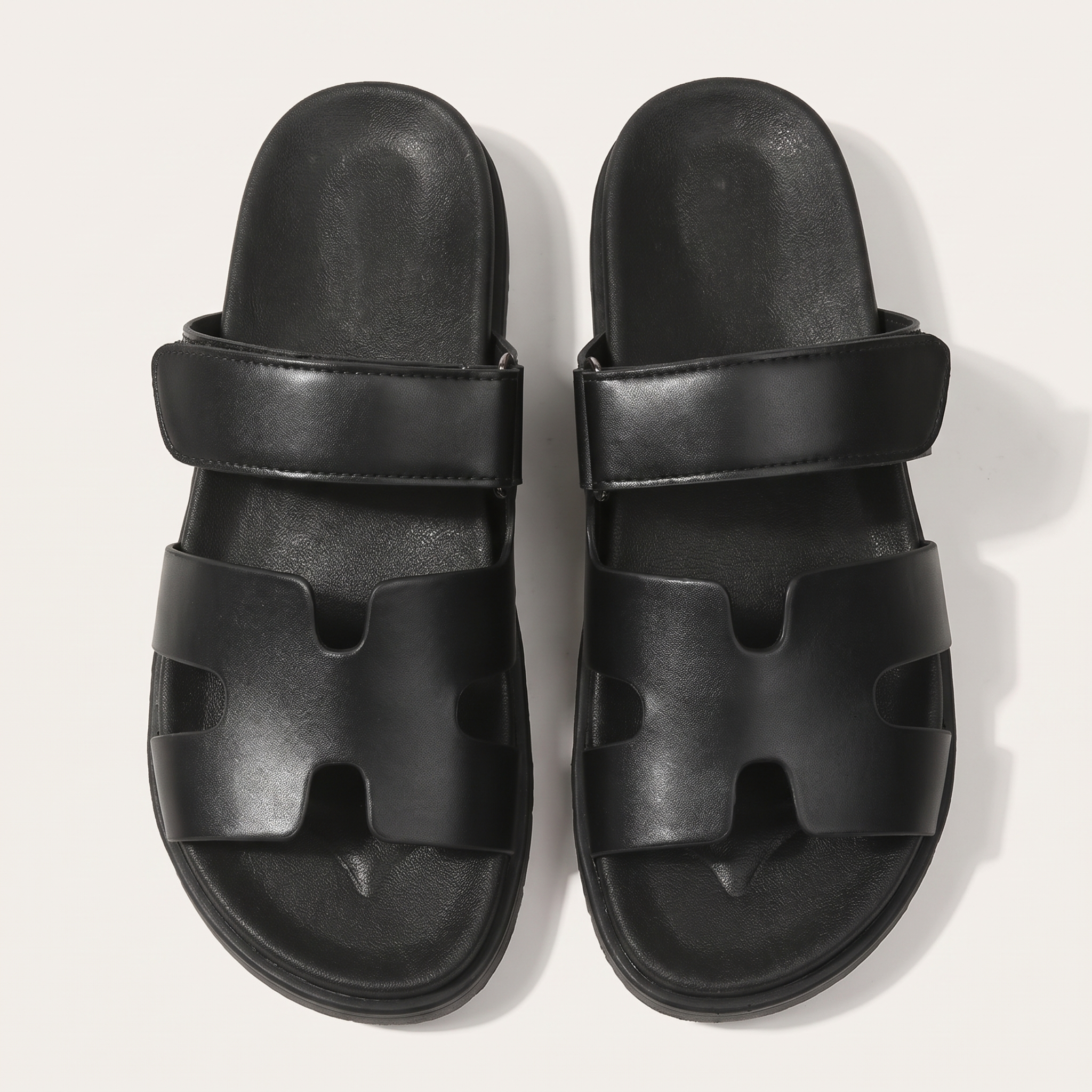 🔥Last Day Promotion 50% OFF - Women's H-Cut Leather Platform Sandals