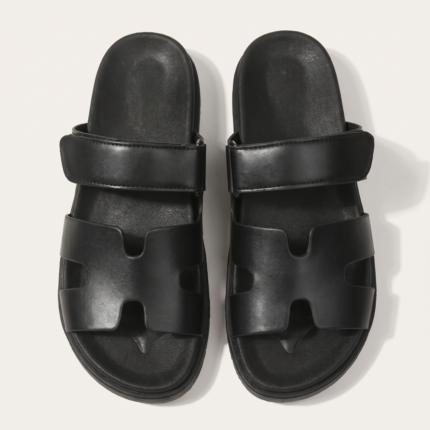 🔥Last Day Promotion 50% OFF - Women's H-Cut Leather Platform Sandals