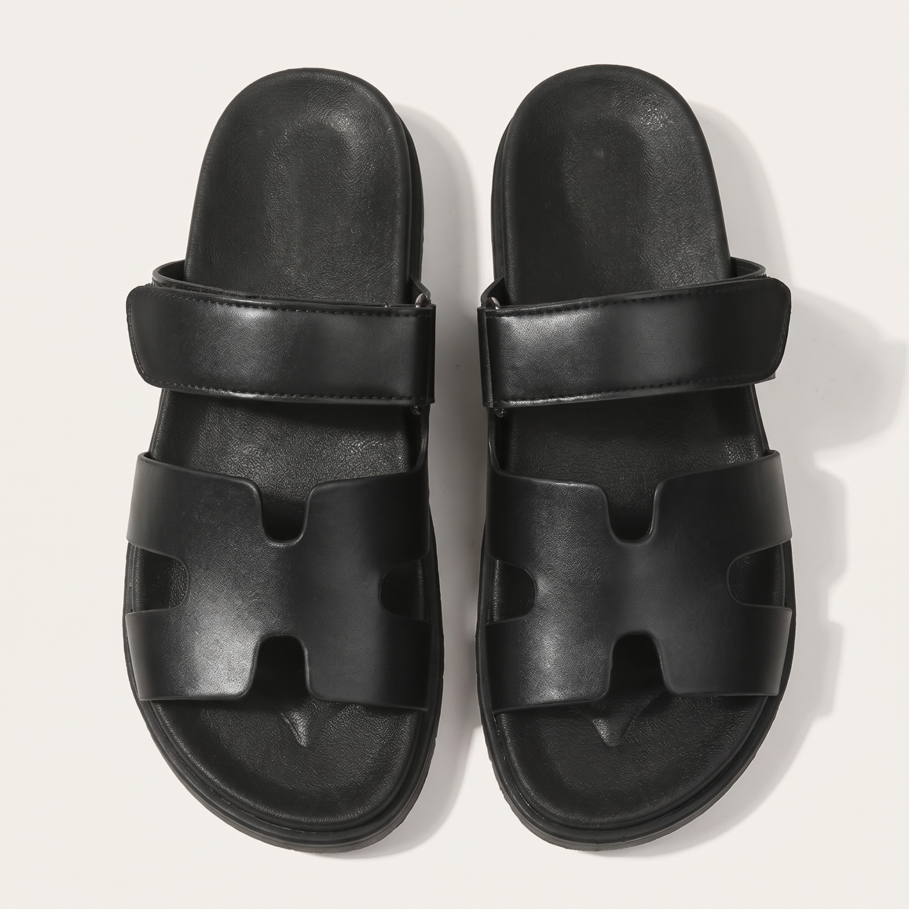 🔥Last Day Promotion 50% OFF - Women's H-Cut Leather Platform Sandals