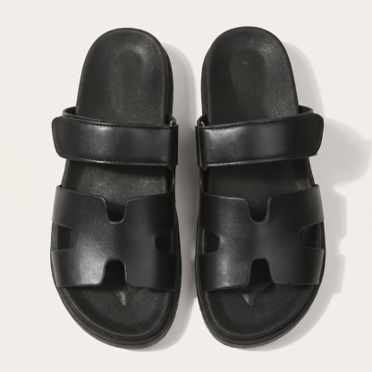 🔥Last Day Promotion 50% OFF - Women's H-Cut Leather Platform Sandals