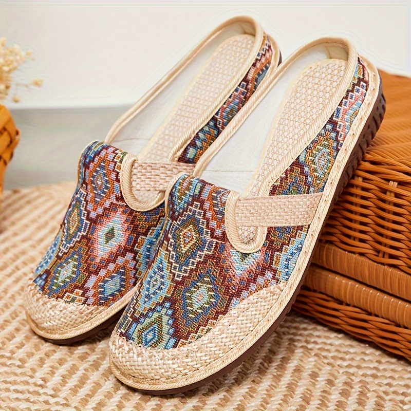🔥Last Day Promotion 50% OFF - Women's Comfortable Linen Slip-on Soft-soled Shoes