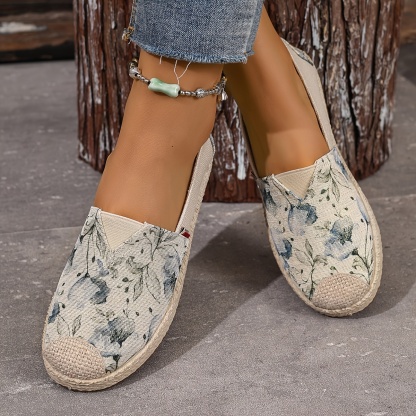 🔥Last Day Promotion 50% OFF - Women's Retro Ink Floral Breathable Slip-On Shoes 
