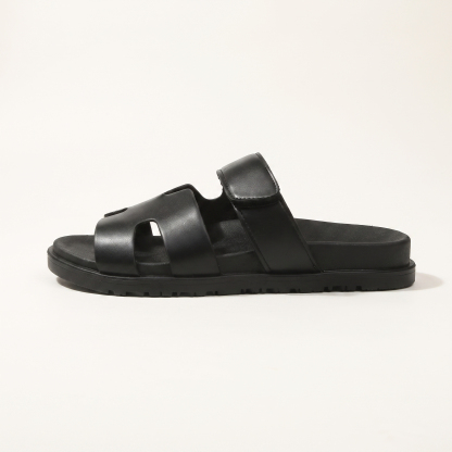 🔥Last Day Promotion 50% OFF - Women's H-Cut Leather Platform Sandals