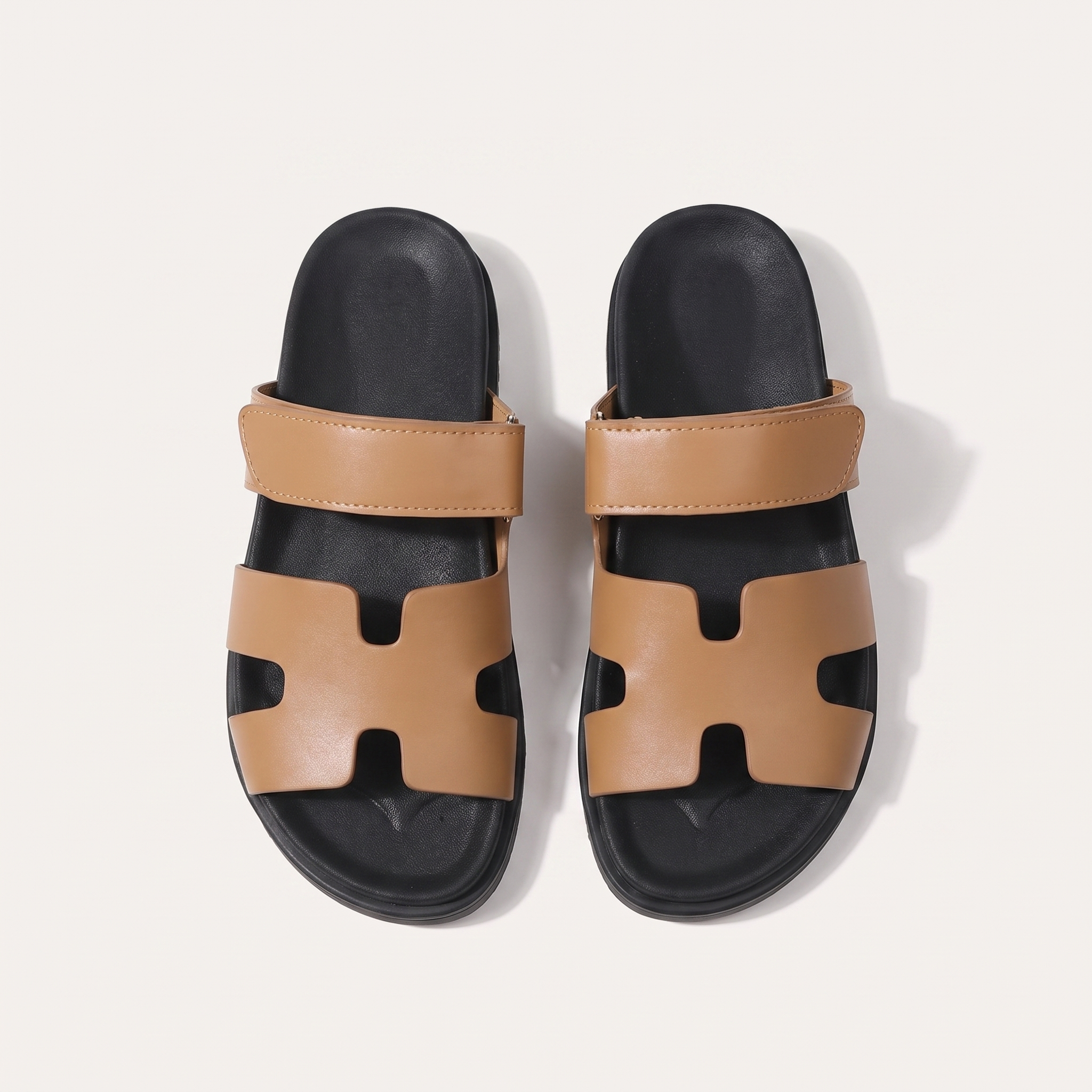 🔥Last Day Promotion 50% OFF - Women's H-Cut Leather Platform Sandals