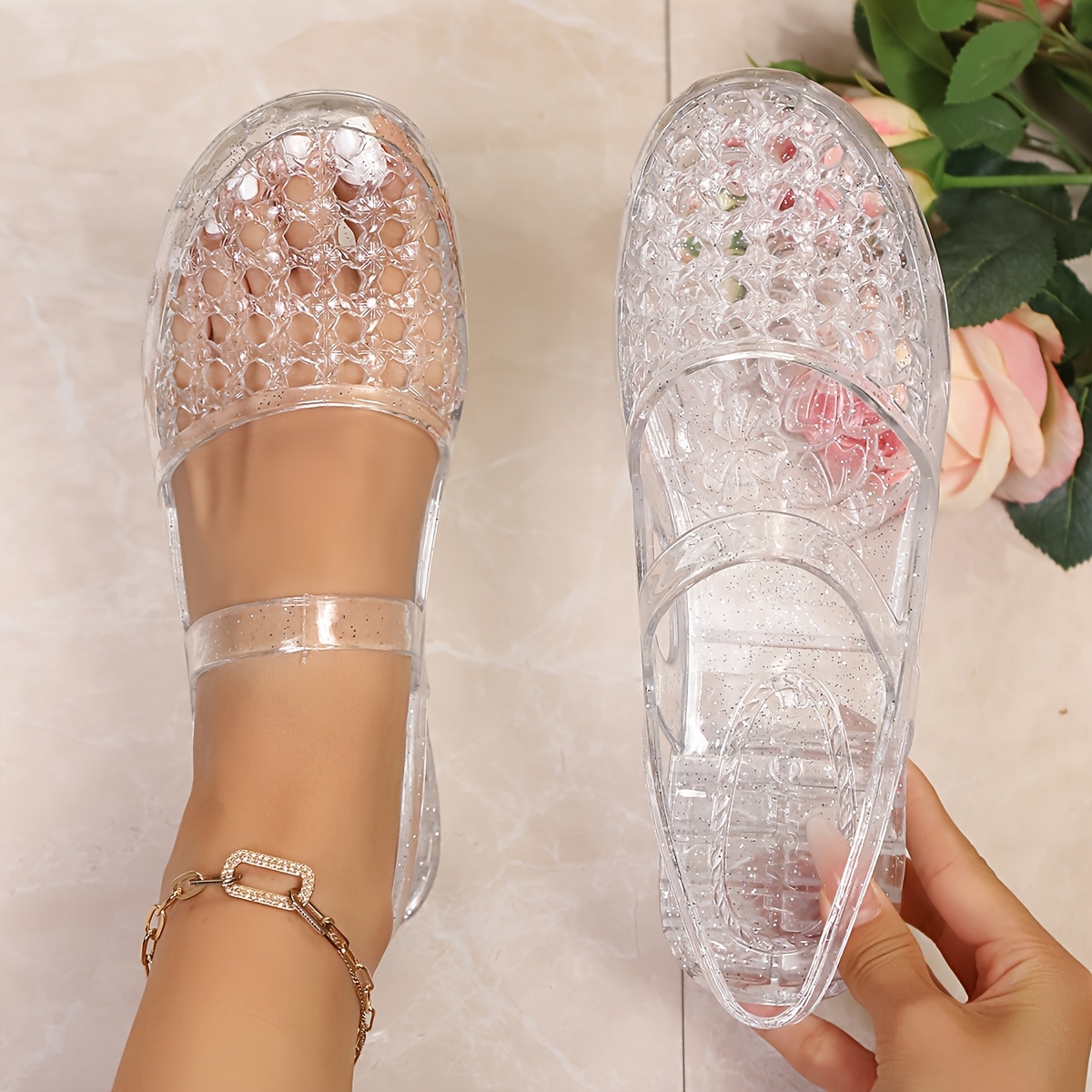 🔥Last Day Promotion 50% OFF - Women’s Comfort Stylish Clear Sandals