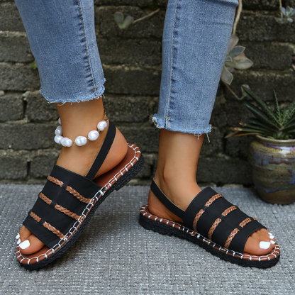 🔥Last Day Promotion 50% OFF - Women’s Woven-Strap Casual Sandals
