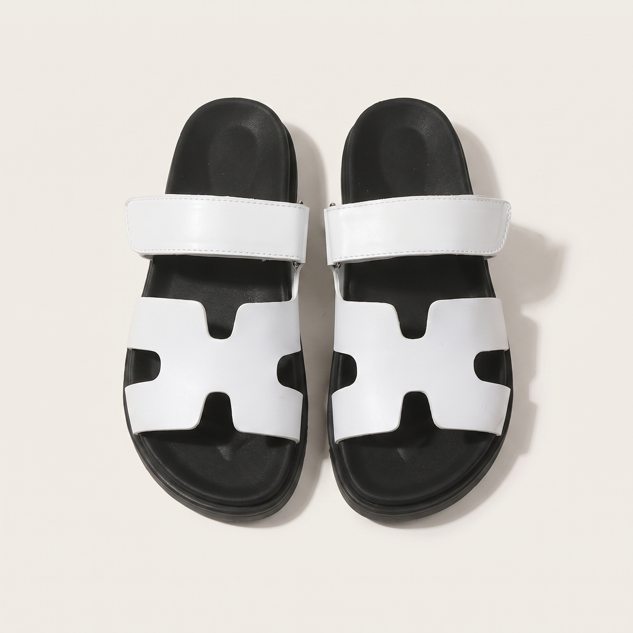 🔥Last Day Promotion 50% OFF - Women's H-Cut Leather Platform Sandals