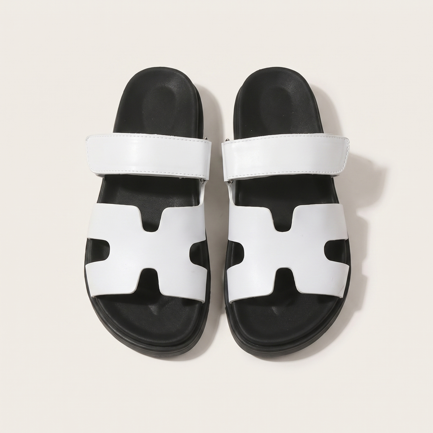 🔥Last Day Promotion 50% OFF - Women's H-Cut Leather Platform Sandals