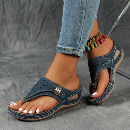 🔥Last Day Promotion 50% OFF - Women's Stylish Wedge Arch Support Orthopaedic Sandals