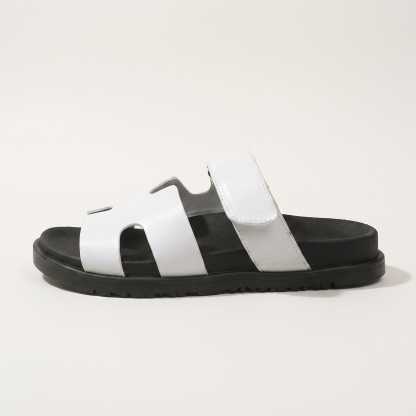 🔥Last Day Promotion 50% OFF - Women's H-Cut Leather Platform Sandals