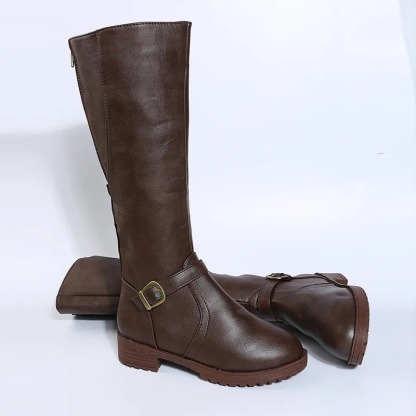 🔥Last Day 50% OFF - Women's Orthopaedic Leather Knee-High Boots | Comfortable Cushion Foot Pain Relief 