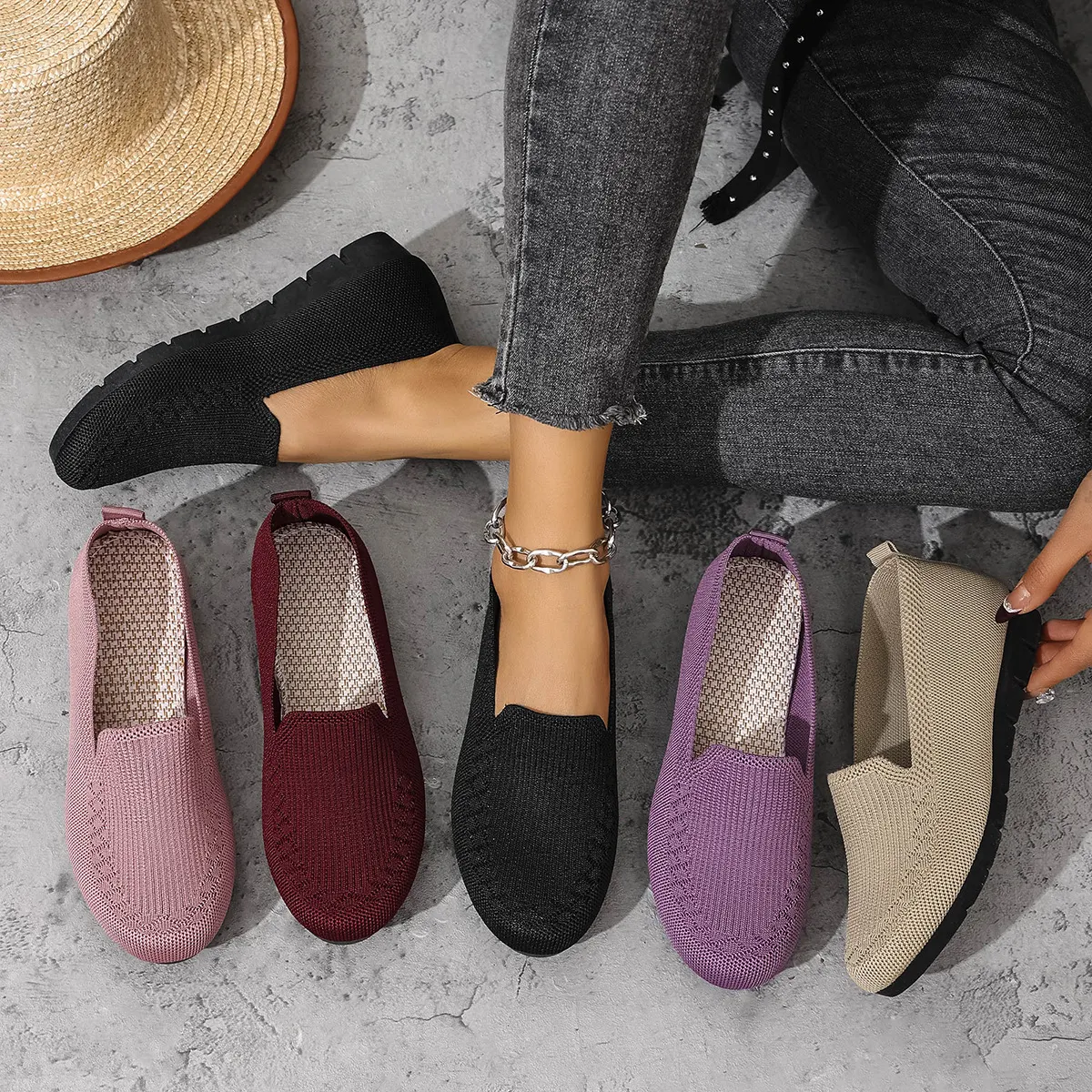 🔥Last Day 50% OFF - Orthopaedic Lightweight Knit Loafers: Ultra-Comfortable Pain Relief Slip-On Shoes