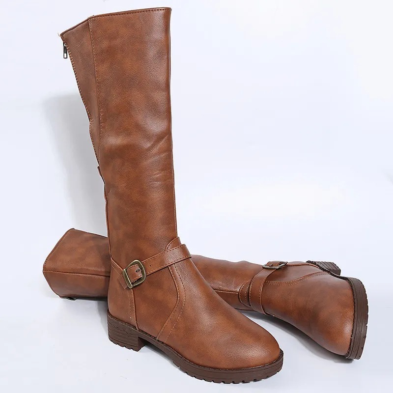 🔥Last Day 50% OFF - Women's Orthopaedic Leather Knee-High Boots | Comfortable Cushion Foot Pain Relief 