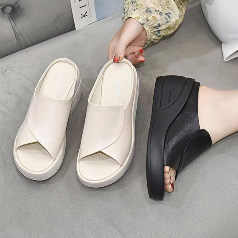 🔥Last Day Promotion 50% OFF - Women's Orthopaedic Slip-on Wedge Sandals