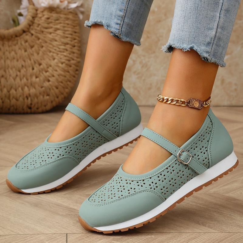 🔥Last Day Promotion 50% OFF - Women's Breathable Leather Orthopaedic Casual Shoes