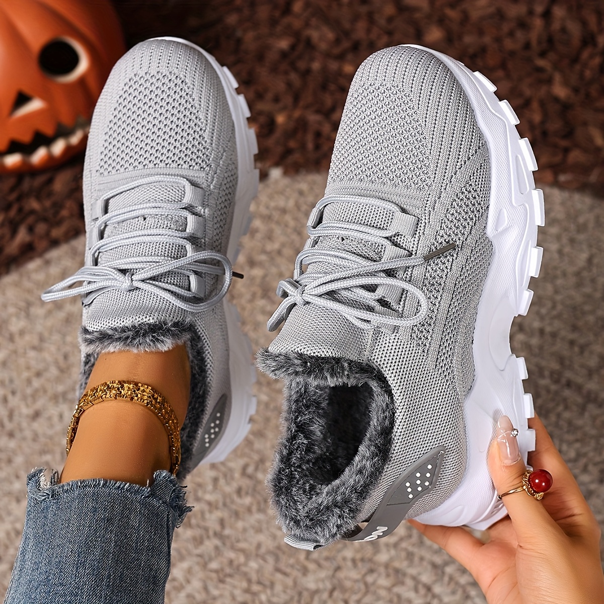 🔥Last Day Promotion 50% OFF - Women'S Winter Warm Fleece-Lined Orthopaedic Sneakers