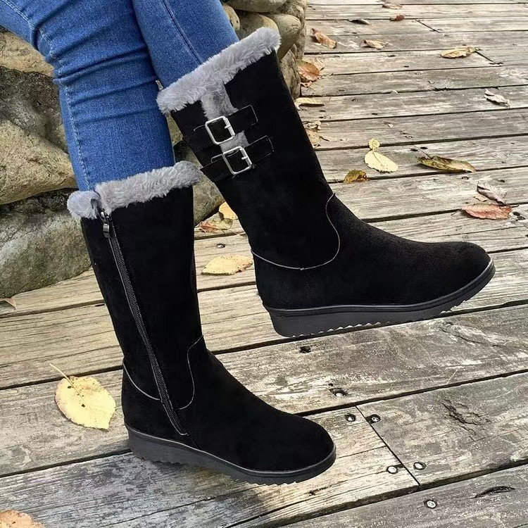 🔥Last Day Promotion 50% OFF - Women's Winter Thickened Thermal Zipper-Fastening Mid-Calf Boots
