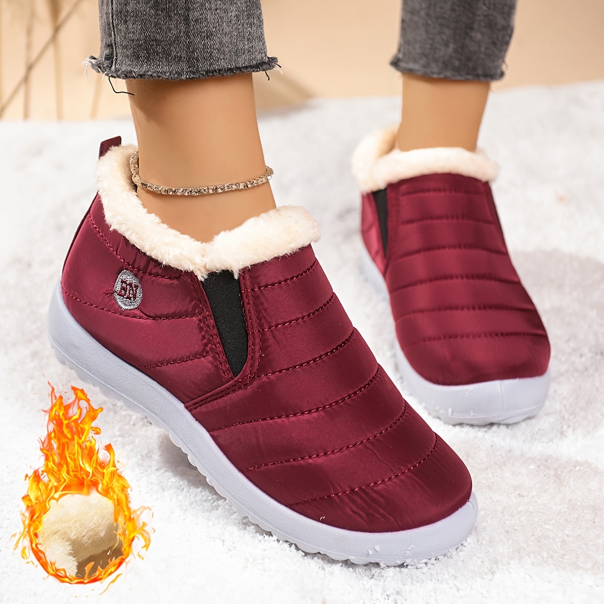 🔥Last Day Promotion 50% OFF - Women's Lightweight Winter Warm Ankle Boots