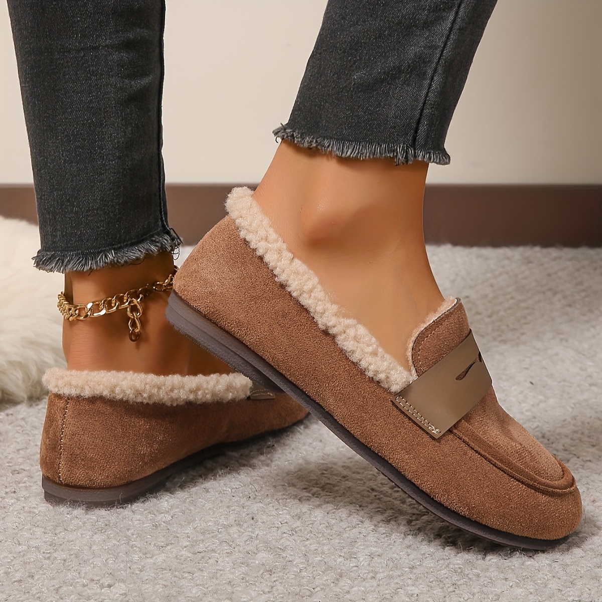 🔥Last Day Promotion 50% OFF - Women's Fashionable Fleece-Lined Thermal Shoes