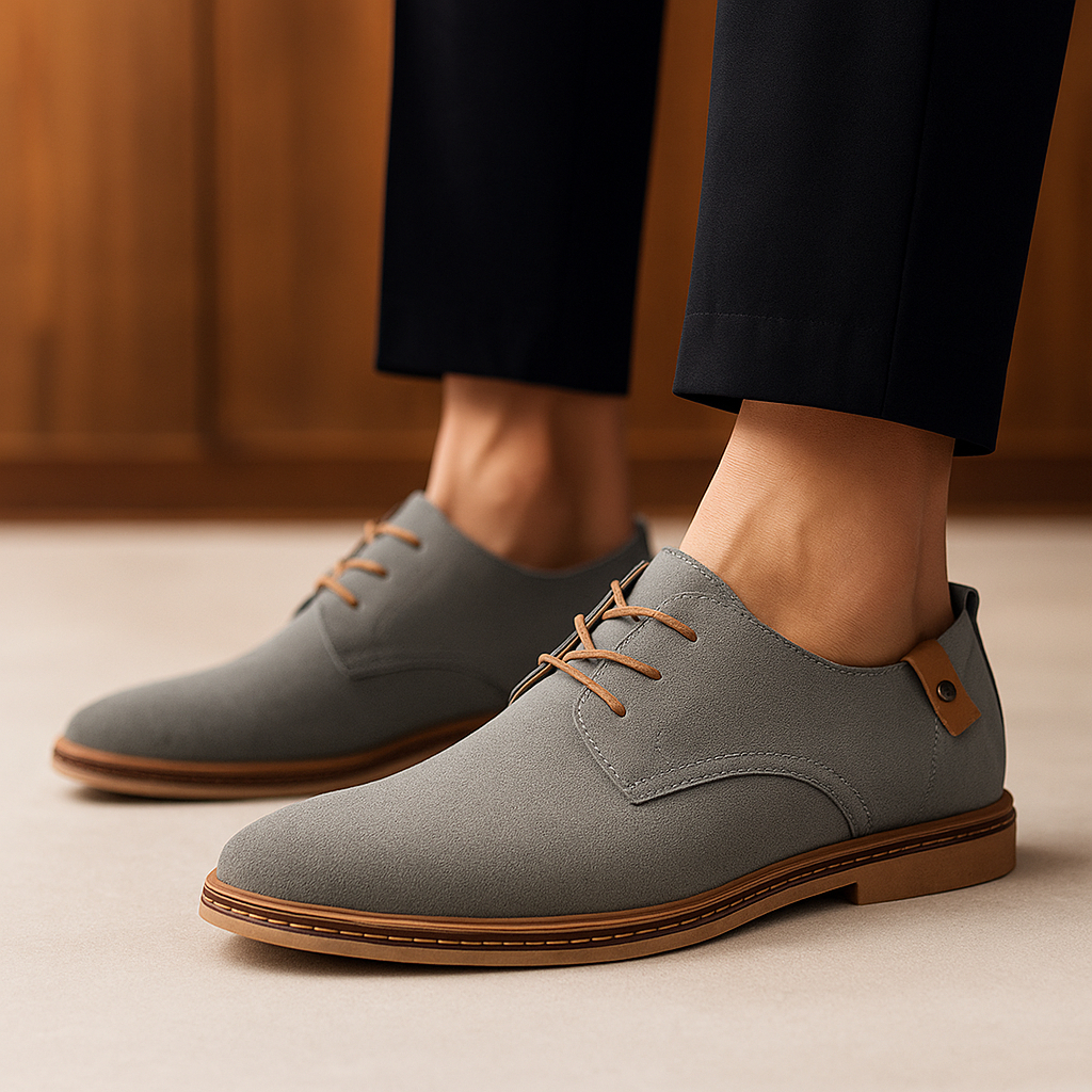 🔥Last Day 50% Off - Orthopaedic Suede Men's Shoes – Anti-Fatigue Cushioning & Arch Support for Plantar Fasciitis & Heel Pain