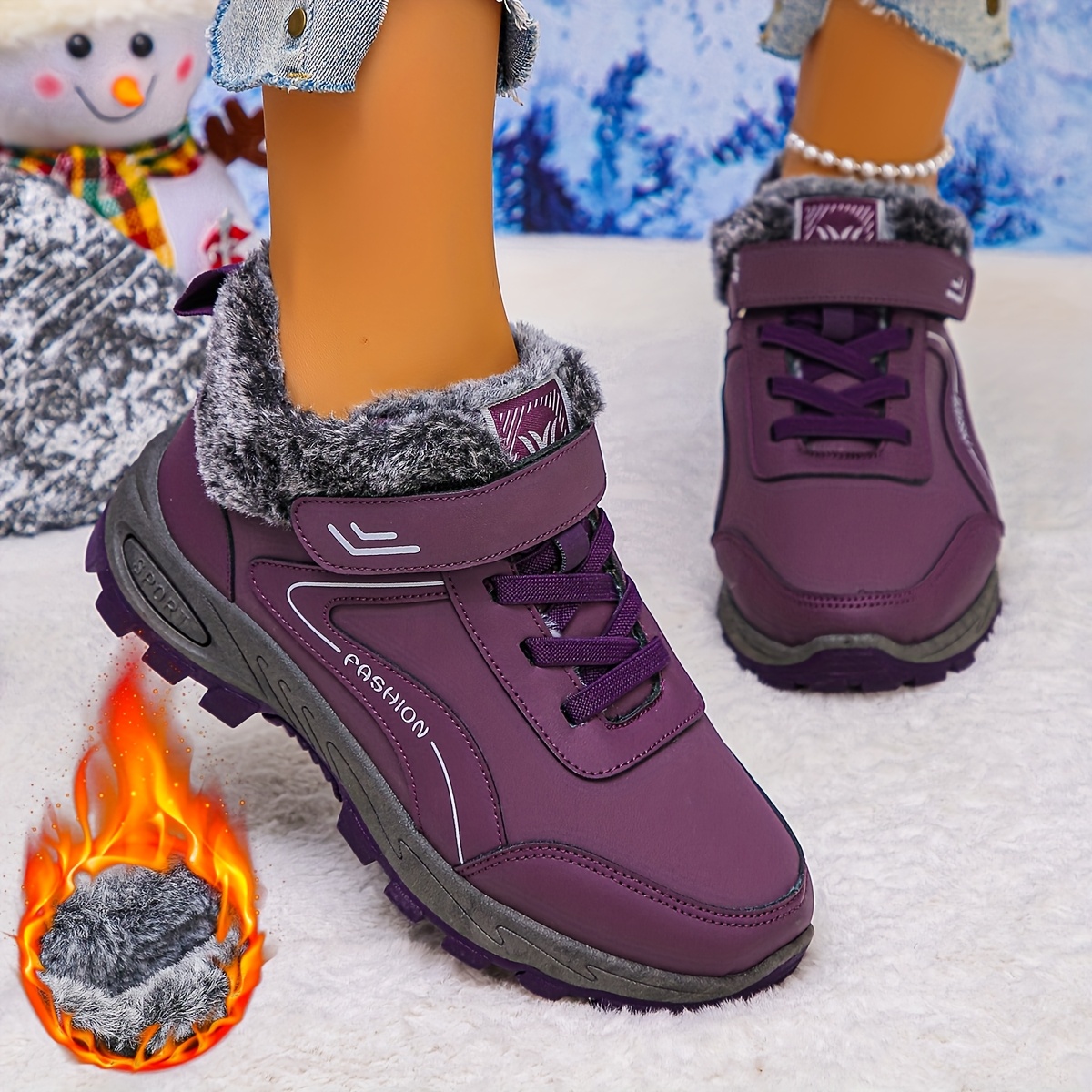 🔥Last Day Promotion 50% OFF - Women'S Winter Slip-On Warm Ankle Boots