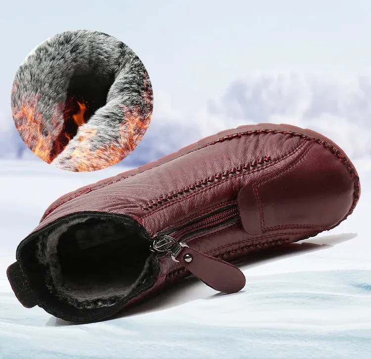 🔥Last Day Promotion 50% OFF - Women's Genuine Leather Non-Slip Ankle Boots