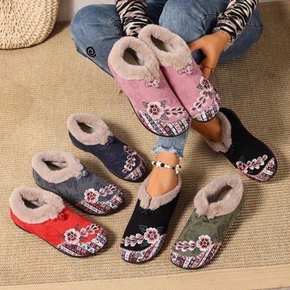 🔥Last Day Promotion 50% OFF - Women's Winter Warm Comfortable Floral Ankle Boots