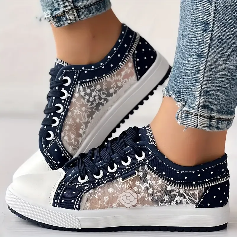 🔥Last Day 50% OFF - Orthopaedic Denim Mesh Sneakers for Women: Ultra-Comfortable Pain Relief Walking Shoes