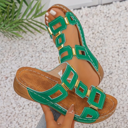 🔥Last Day Promotion 50% OFF - Women's Fashion Non-slip Thick Sole Orthopaedic Sandals
