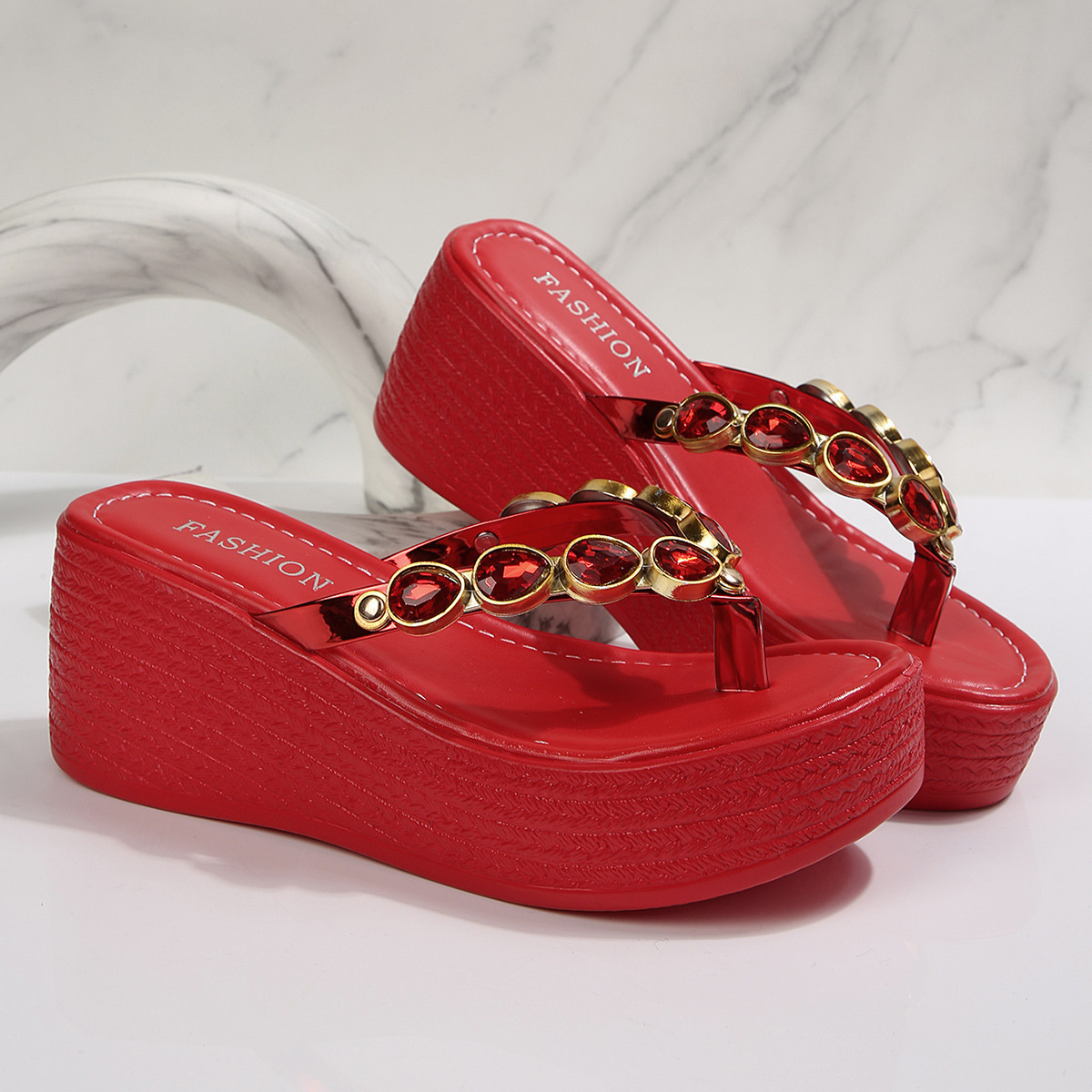 🔥Last Day Promotion 50% OFF - Women’s Fashionable Rhinestone-Embellished Orthopaedic Sandals
