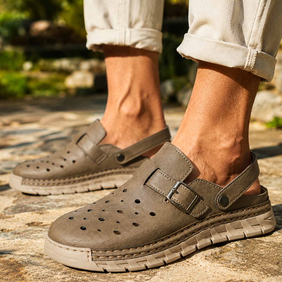 🔥LAST DAY - 50% OFF🛒Men's Comfortable Breathable Leather Sandals