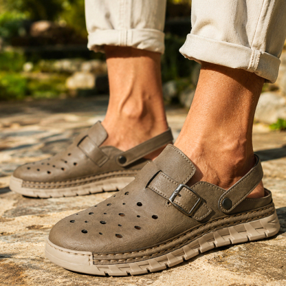 🔥LAST DAY - 50% OFF🛒Men's Comfortable Breathable Leather Sandals